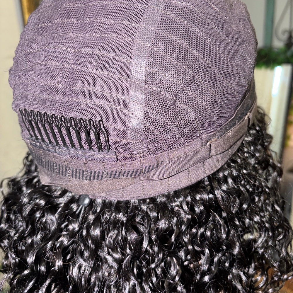 UNice 7x5 Bye-Bye Slip Glueless Curly Texture Ombré 20” - Picture 7 of 13